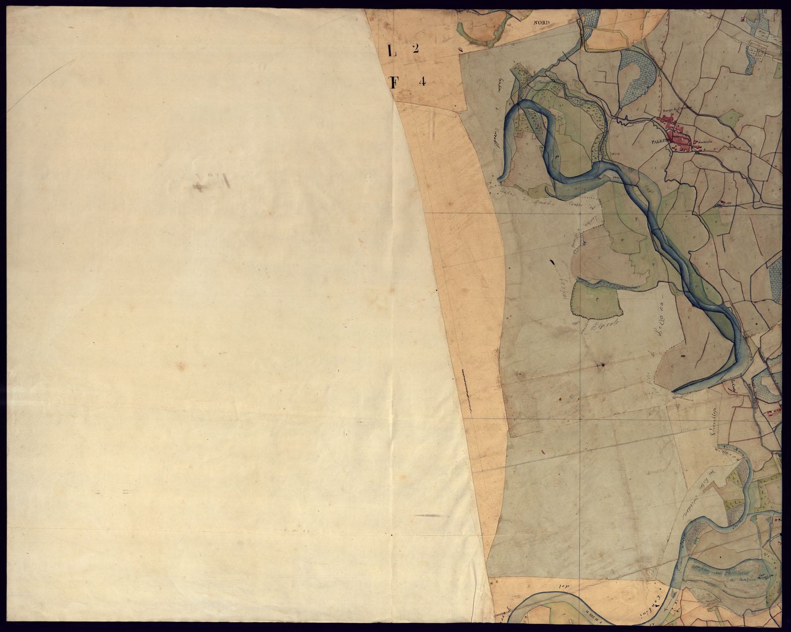 (N:16364) CARTA TOPOGRAFICA DELLA PROVINCIA DI MORTARA - FOGLIO 4 FRONTE/RETRO. (CA000904, CA000905) Carte e stampe antiche: riproduzione a colori su carta (formato A1)
