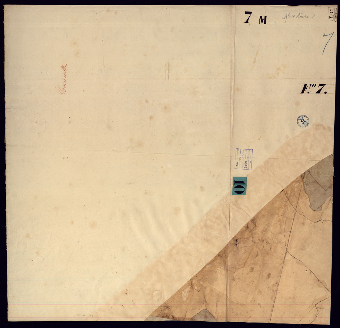 (N:14409) CARTA TOPOGRAFICA DELLA PROVINCIA DI MORTARA - FOGLIO 7 FRONTE/RETRO. (CA000914, CA000915) Carte e stampe antiche: riproduzione a colori su carta (formato A1)