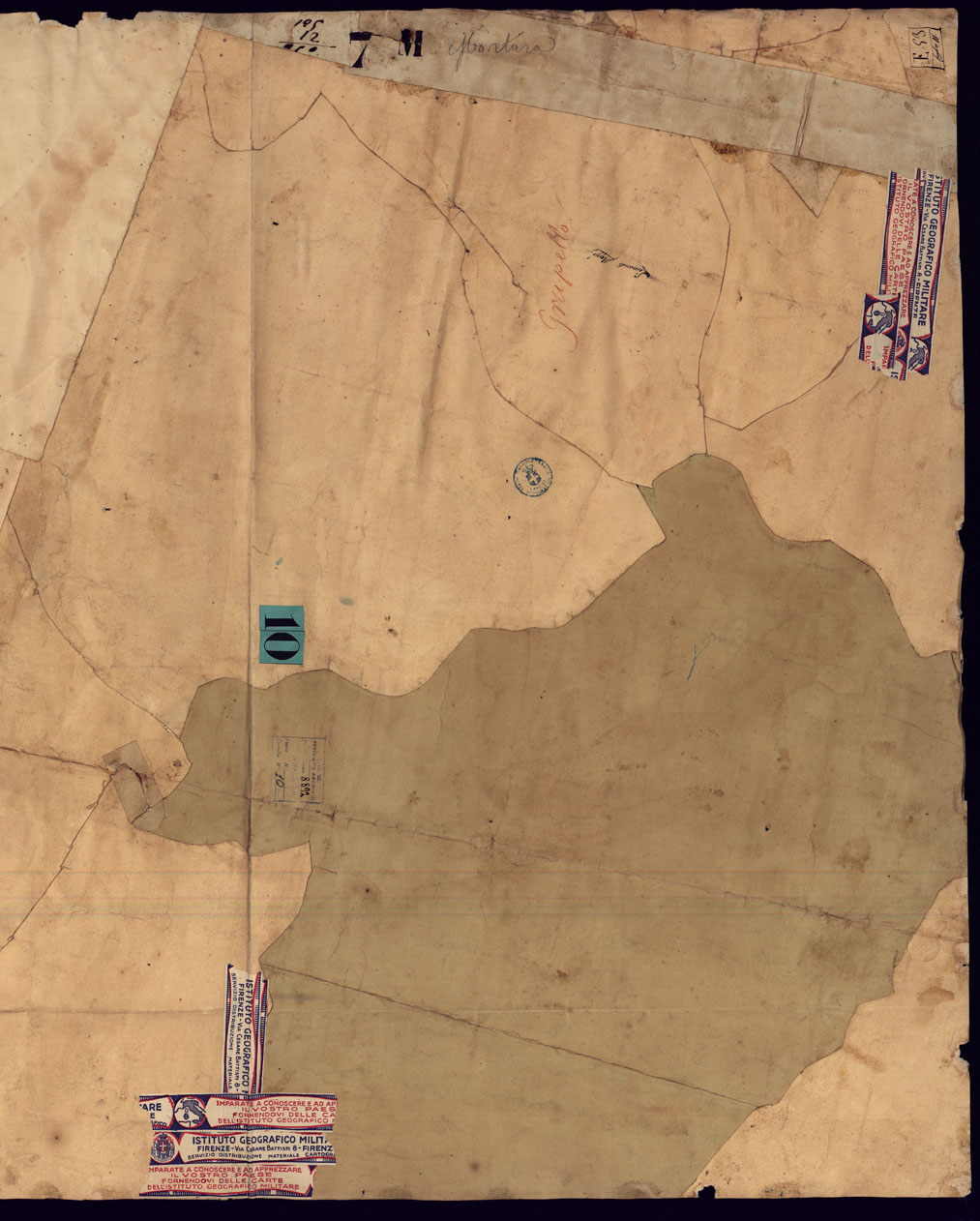 (N:14407) CARTA TOPOGRAFICA DELLA PROVINCIA DI MORTARA - FOGLIO 11 FRONTE/RETRO. (CA000926, CA000927, CA000928, CA000929) Carte e stampe antiche: riproduzione a colori su carta (formato A1)
