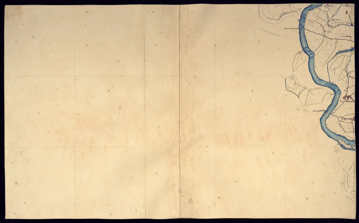 (N:10922) CARTA DELLA LUMELLINA RIDOTTA NELL'UFFICIO TOPOGRAFICO NE' MESI DI MAGGIO E GIUGNO 1816 - FOGLIO 8. (CA000962) Carte e stampe antiche: riproduzione a colori su carta (formato A1)