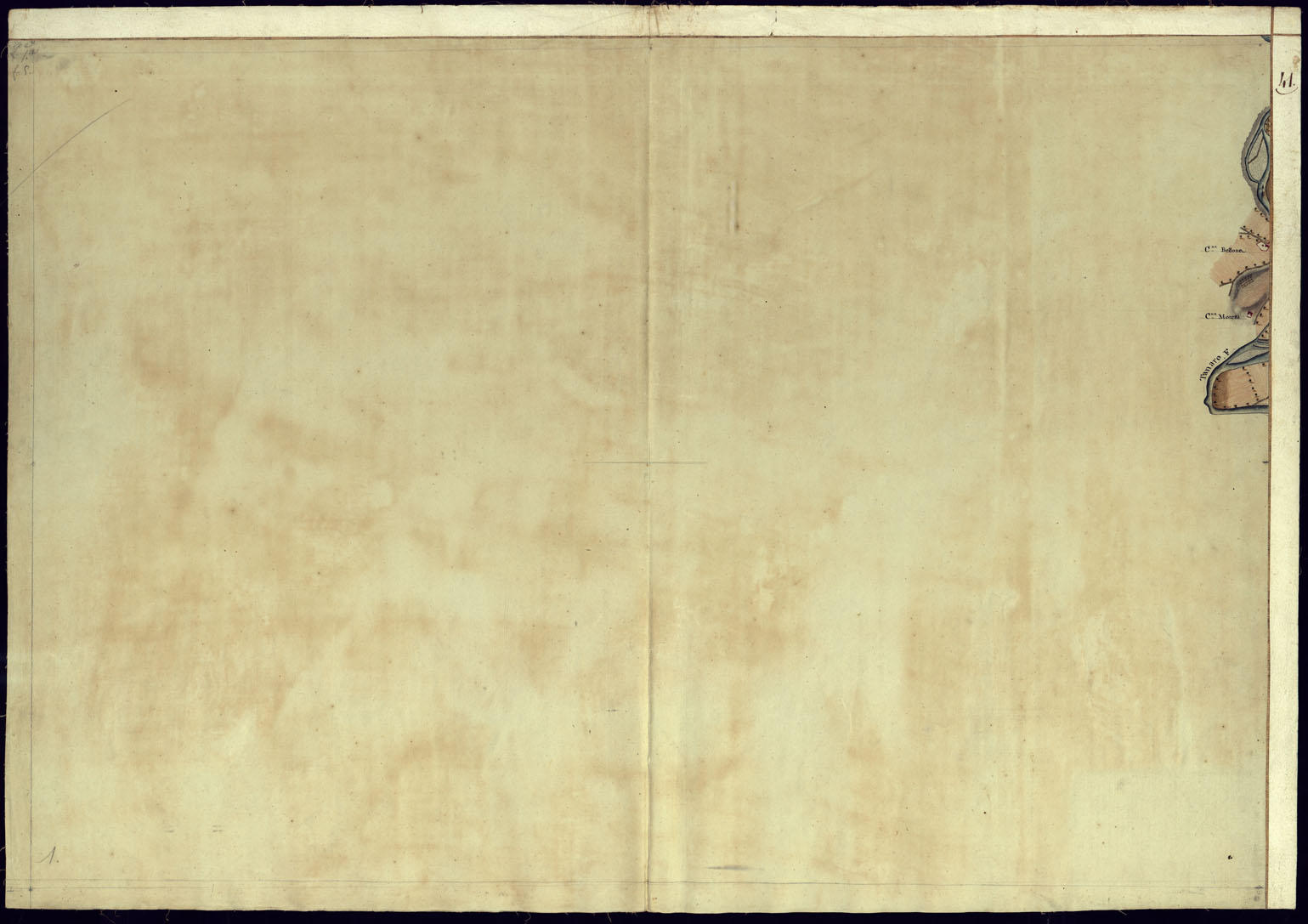 (N:11369) CARTA DI QUASI TUTTA L'EX PROVINCIA DI ACQUI E DI PARTE DI QUELLE DI MONDOVI', ALBA ED ALESSANDRIA - FOGLIO 41. (CA001369) Carte e stampe antiche: riproduzione a colori su carta (formato A1)