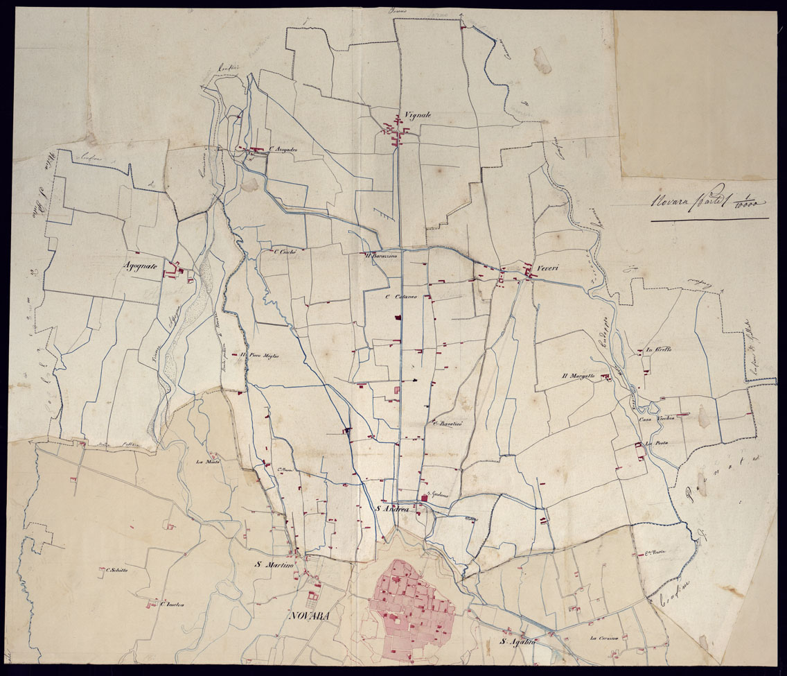 (N:23388) NOVARA E DINTORNI - FOGLIO 1. (CA001493) Carte e stampe antiche: riproduzione a colori su carta (formato A1)