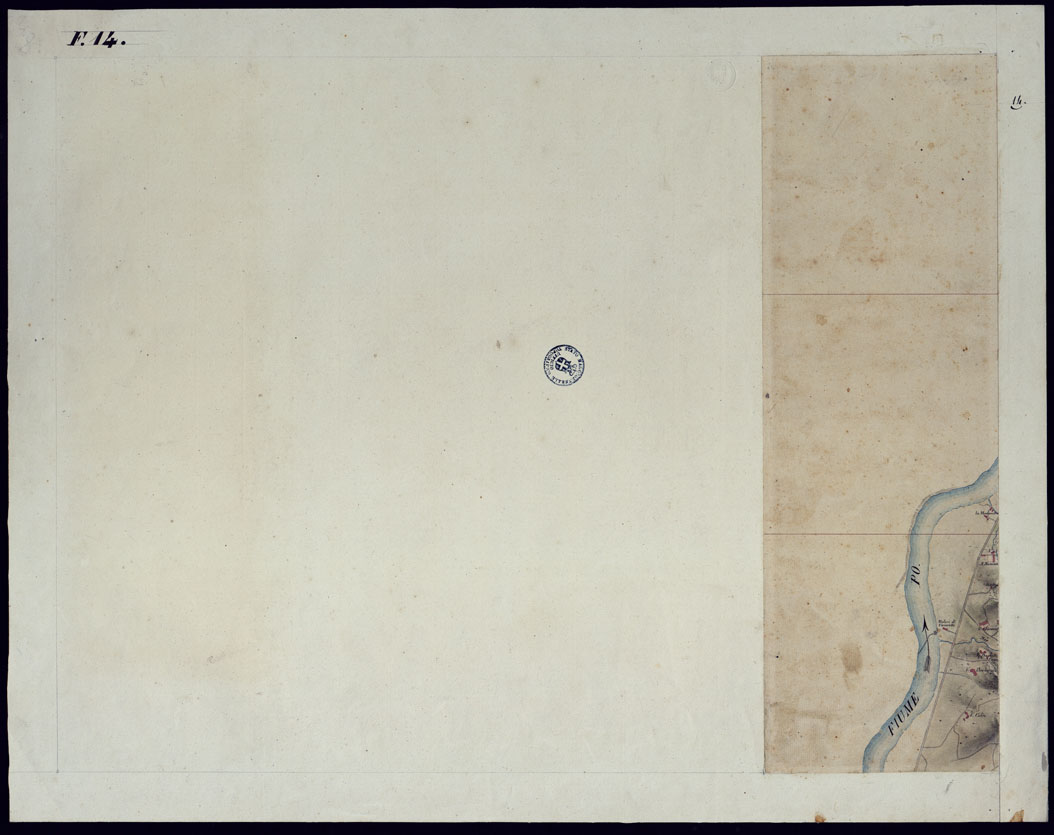 (N:2099) TORINO E DINTORNI - FOGLIO 14. (CA001555) Carte e stampe antiche: riproduzione a colori su carta (formato A1)