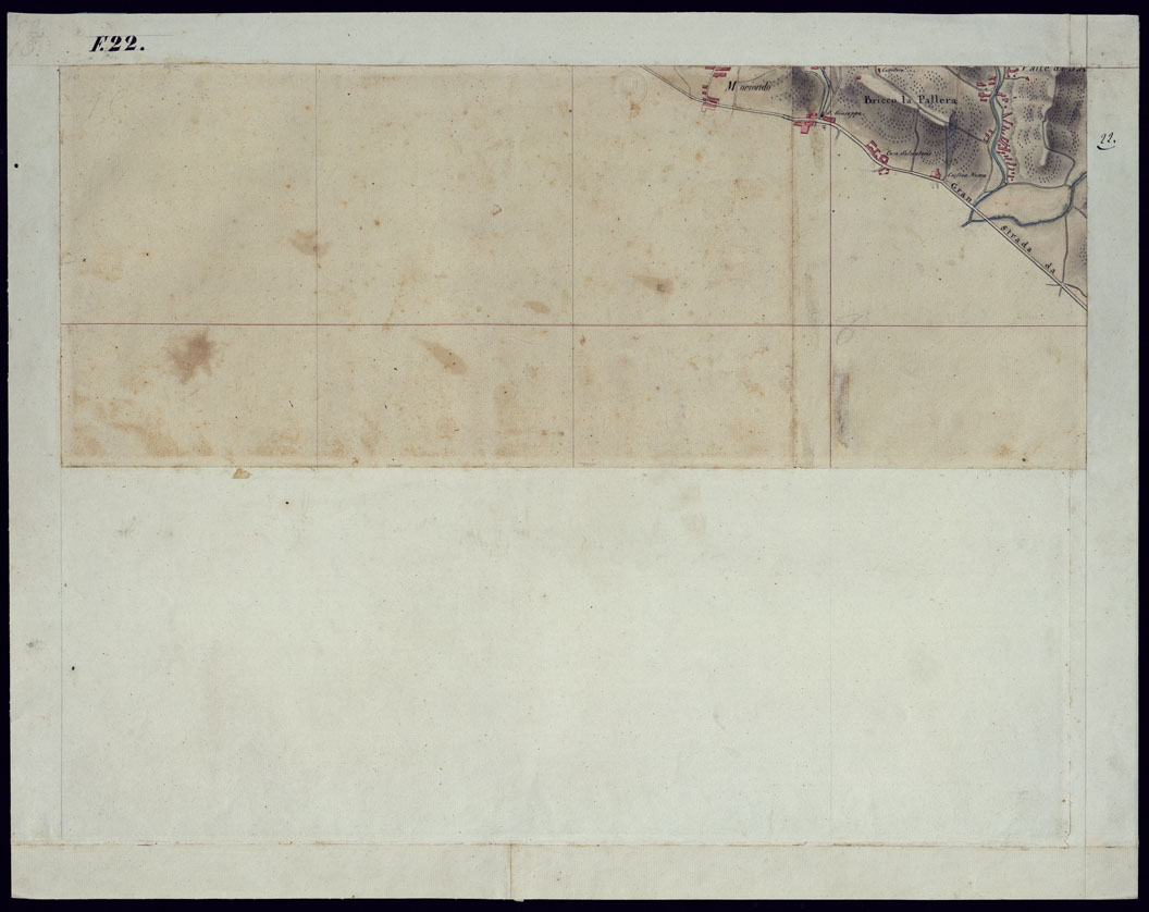 (N:1789) TORINO E DINTORNI - FOGLIO 22. (CA001563) Carte e stampe antiche: riproduzione a colori su carta (formato A1)