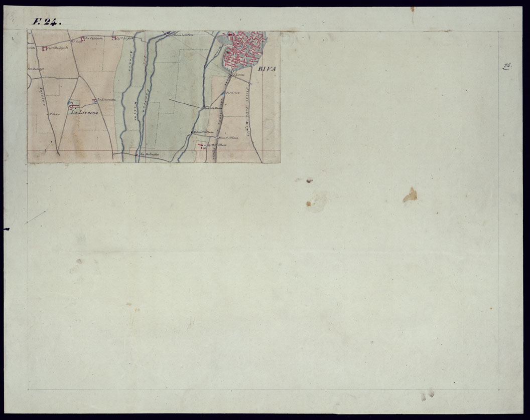 (N:1784) TORINO E DINTORNI - FOGLIO 24. (CA001565) Carte e stampe antiche: riproduzione a colori su carta (formato A1)