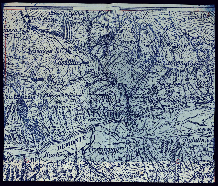 (N:23489) CARTA DEL MONCENISIO - RIPARTO SECONDO SUD-EST - FOGLIO 1. (CA001777) Carte e stampe antiche: riproduzione a colori su carta (formato A1)