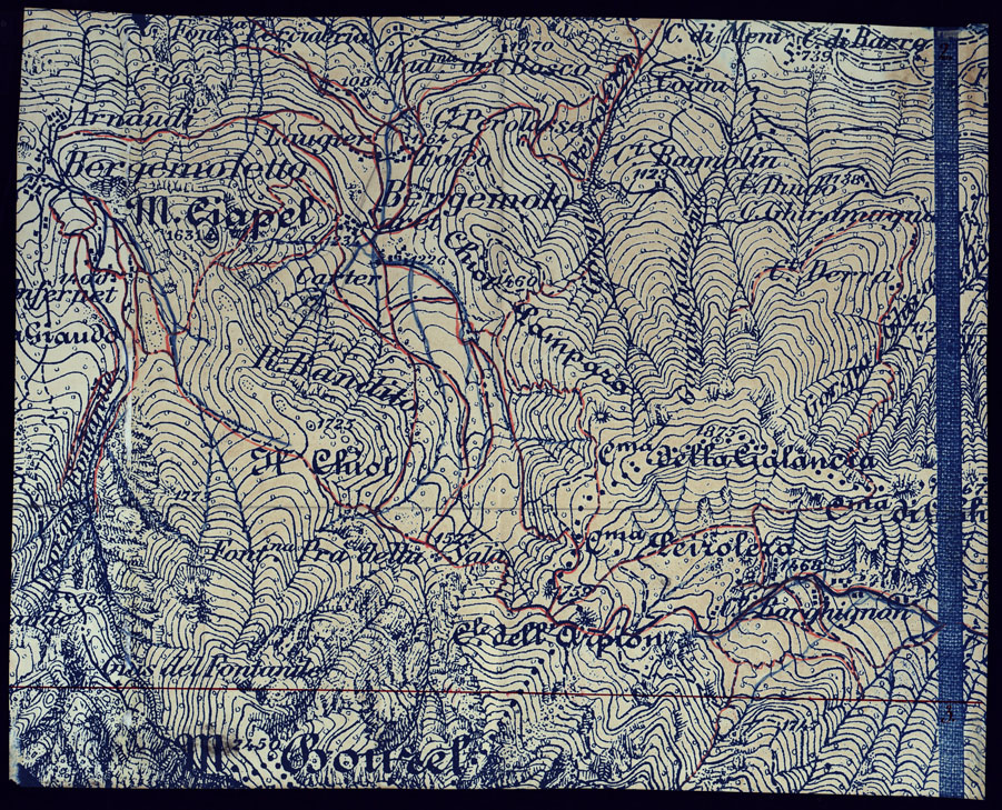 (N:23504) CARTA DEL MONCENISIO - RIPARTO QUARTO SUD-EST - FOGLIO 2. (CA001792) Carte e stampe antiche: riproduzione a colori su carta (formato A1)