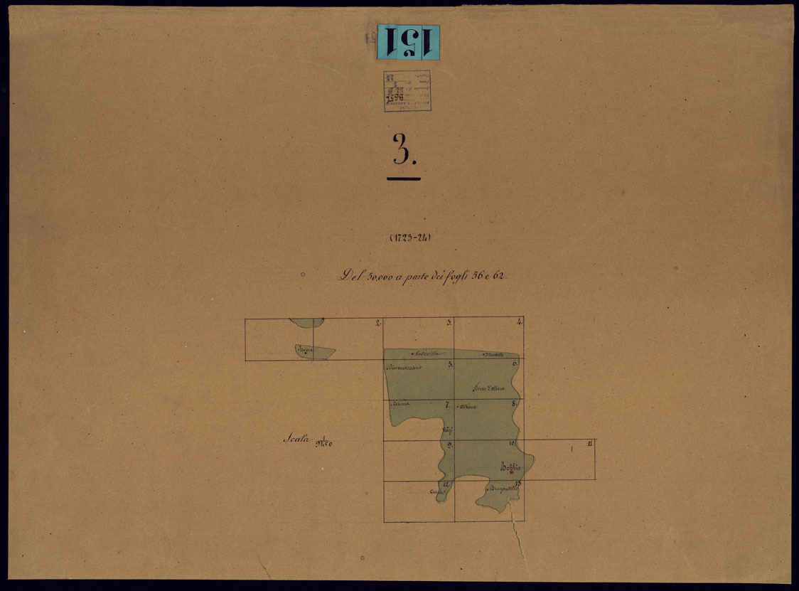 (N:23510) PARTE 2 DEL OLTRE PO' CHE COMPRENDE PARTE DEL CORSO DELLA STAFFORA VERSO VARZI E PARTE DI QUELLA DELLA TREBBIA ROBBIO - QUADRO D'UNIONE (CA001798) Carte e stampe antiche: riproduzione a colori su carta (formato A1)