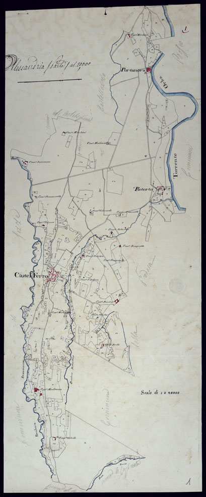 (N:15642) TERRITORIO COMPRESO TRA RACCONIGI, MORETTA, SAVIGLIANO, ALESSANDRIA ED IVREA - ALESSANDRIA. (CA001852) Carte e stampe antiche: riproduzione a colori su carta (formato A1)