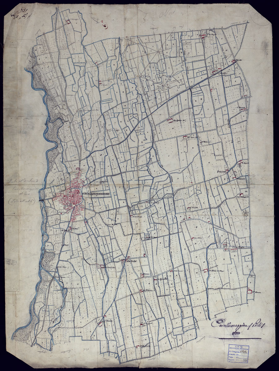 (N:6157) TERRITORIO COMPRESO TRA BRA, MORETTA, CAVALLERMAGGIORE, RACCONIGI, VILLANOVA - FOGLIO 6  CAVALLERMAGGIORE. (CA001933) Carte e stampe antiche: riproduzione a colori su carta (formato A1)
