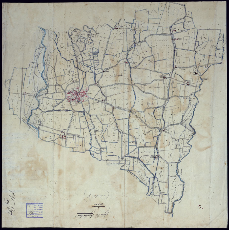 (N:6159) TERRITORIO COMPRESO TRA BRA, MORETTA, CAVALLERMAGGIORE, RACCONIGI, VILLANOVA - FOGLIO 7 CAVALLERLEONE. (CA001934) Carte e stampe antiche: riproduzione a colori su carta (formato A1)