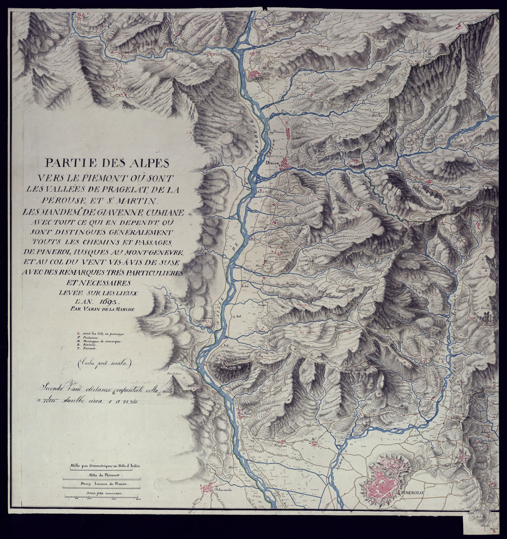(N:23519) PARTIE DE ALPES. (CA002059) Carte e stampe antiche: riproduzione a colori su carta (formato A1)