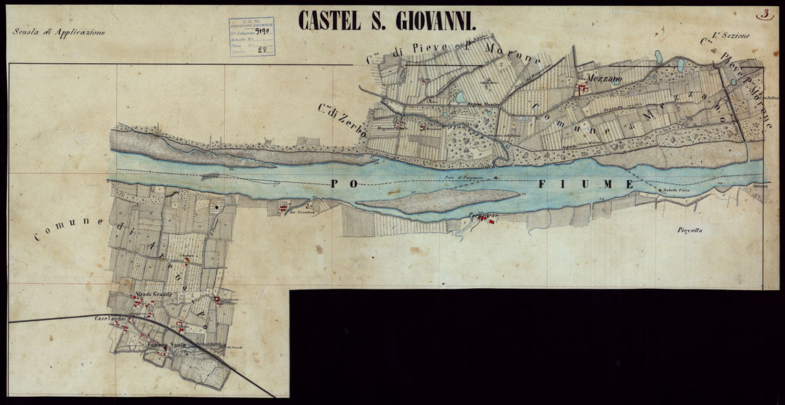 (N:23677) GRUPPO DI 132 FRAZIONI DI MINUTE DI CAMPAGNA ALLA SCALA 1:10.000 DEI RILEVAMENTI ESEGUITI NEL 1853-1867 - CASTANA - MONTU' BECCARIA - RILIEVI OPERATORE N. 3 (CA002285) Carte e stampe antiche: riproduzione a colori su carta (formato A1)
