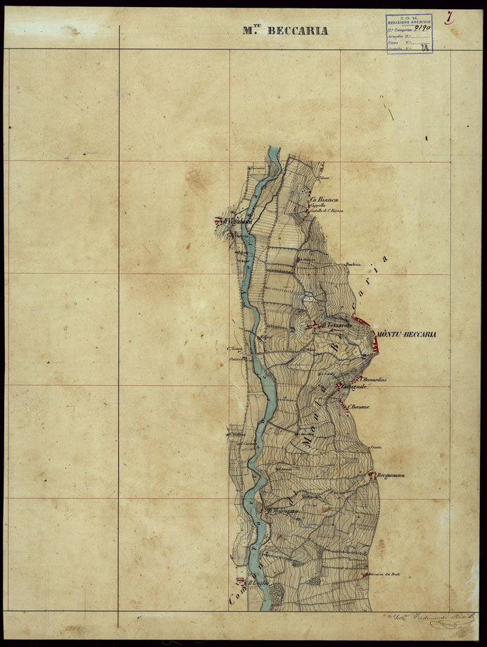 (N:23718) GRUPPO DI 132 FRAZIONI DI MINUTE DI CAMPAGNA ALLA SCALA 1:10.000 DEI RILEVAMENTI ESEGUITI NEL 1853-1867 - MONTU' BECCARIA - RILIEVI OPERATORE N. 8 (CA002326) Carte e stampe antiche: riproduzione a colori su carta (formato A1)