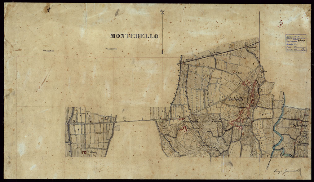 (N:23739) GRUPPO DI 132 FRAZIONI DI MINUTE DI CAMPAGNA ALLA SCALA 1:10.000 DEI RILEVAMENTI ESEGUITI NEL 1853-1867 - RETORBIDO - RILIEVI OPERATORE N.5 (CA002347) Carte e stampe antiche: riproduzione a colori su carta (formato A1)