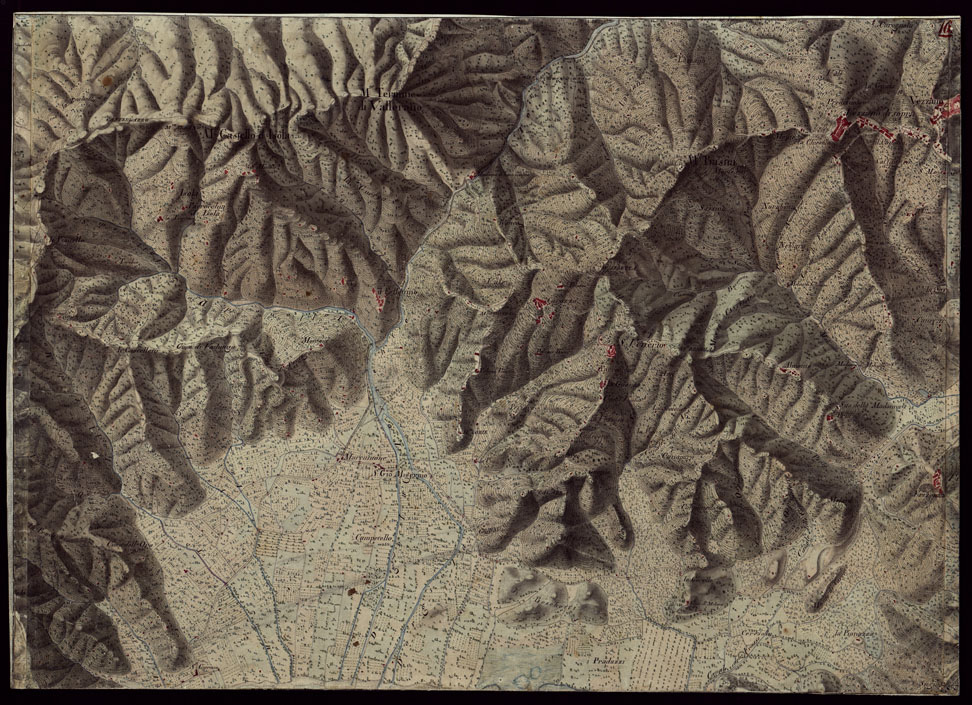 (N:16475) RIVIERA DI LEVANTE ALLA QUARTA DELLA SCALA DI SAVOIA OSSIA DI 1 A 9.450 ESEGUITA NEGLI ANNI 1816. 1822. 23. 24. 25. 1826 e 1827 - FOGLIO 16. (CA002520) Carte e stampe antiche: riproduzione a colori su carta (formato A1)