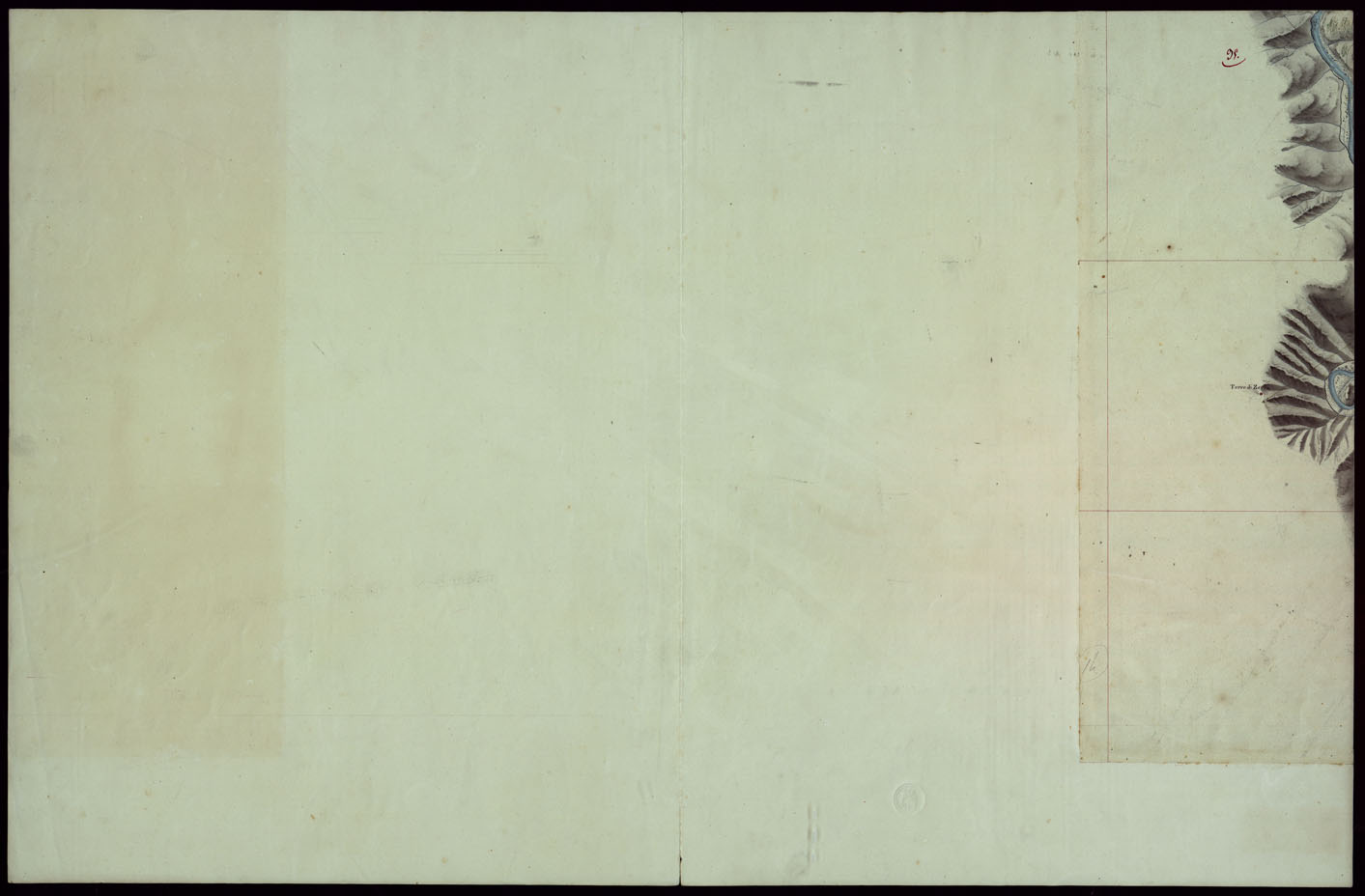 (N:16554) RIVIERA DI LEVANTE ALLA QUARTA DELLA SCALA DI SAVOIA OSSIA DI 1 A 9.450 ESEGUITA NEGLI ANNI 1816. 1822. 23. 24. 25. 1826 e 1827 - FOGLIO 95. (CA002600) Carte e stampe antiche: riproduzione a colori su carta (formato A1)