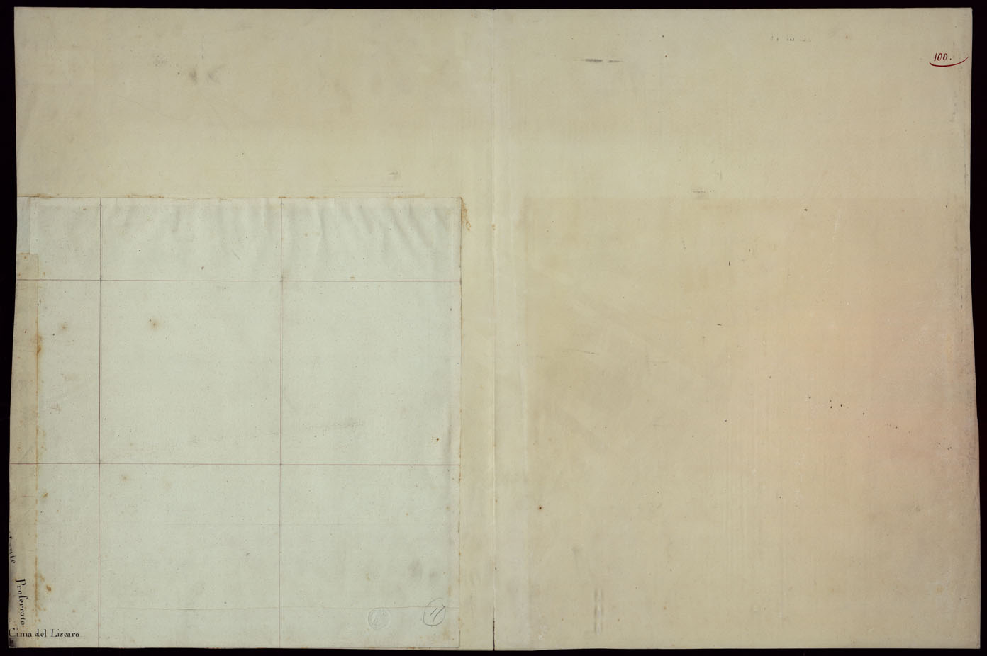 (N:23805) RIVIERA DI LEVANTE ALLA QUARTA DELLA SCALA DI SAVOIA OSSIA DI 1 A 9.450 ESEGUITA NEGLI ANNI 1816. 1822. 23. 24. 25. 1826 e 1827 - FOGLIO 100. (CA002605) Carte e stampe antiche: riproduzione a colori su carta (formato A1)