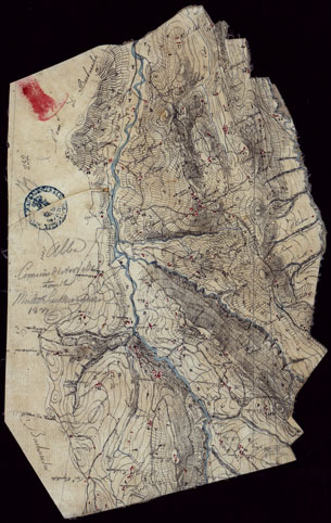 (N:15460) RICOGNIZIONI ESEGUITE ALLA SCALA DI 1/20.000 CHE COMPRENDANO LE DUE RIVIERE DEGLI EX STATI SARDI E PARTE DELLE ATTUALI PROVINCIE DI ALESSANDRIA  E DI PAVIA - FOGLIO 107 + 2 ALLEGATI (CA002741, CA002742, CA002743) Carte e stampe antiche: riproduzione a colori su carta (formato A1)