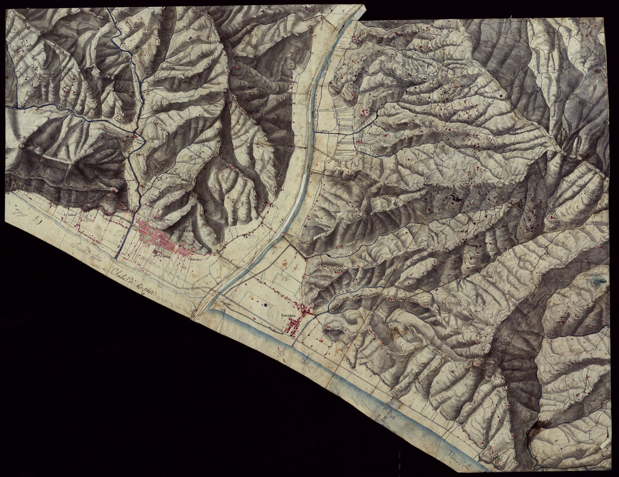 (N:516) PARTE DELLA RIVIERA DI LEVANTE DA CHIAVARI AD OLTRE MONEGLIA  - FOGLIO 1. (CA002796) Carte e stampe antiche: riproduzione a colori su carta (formato A1)