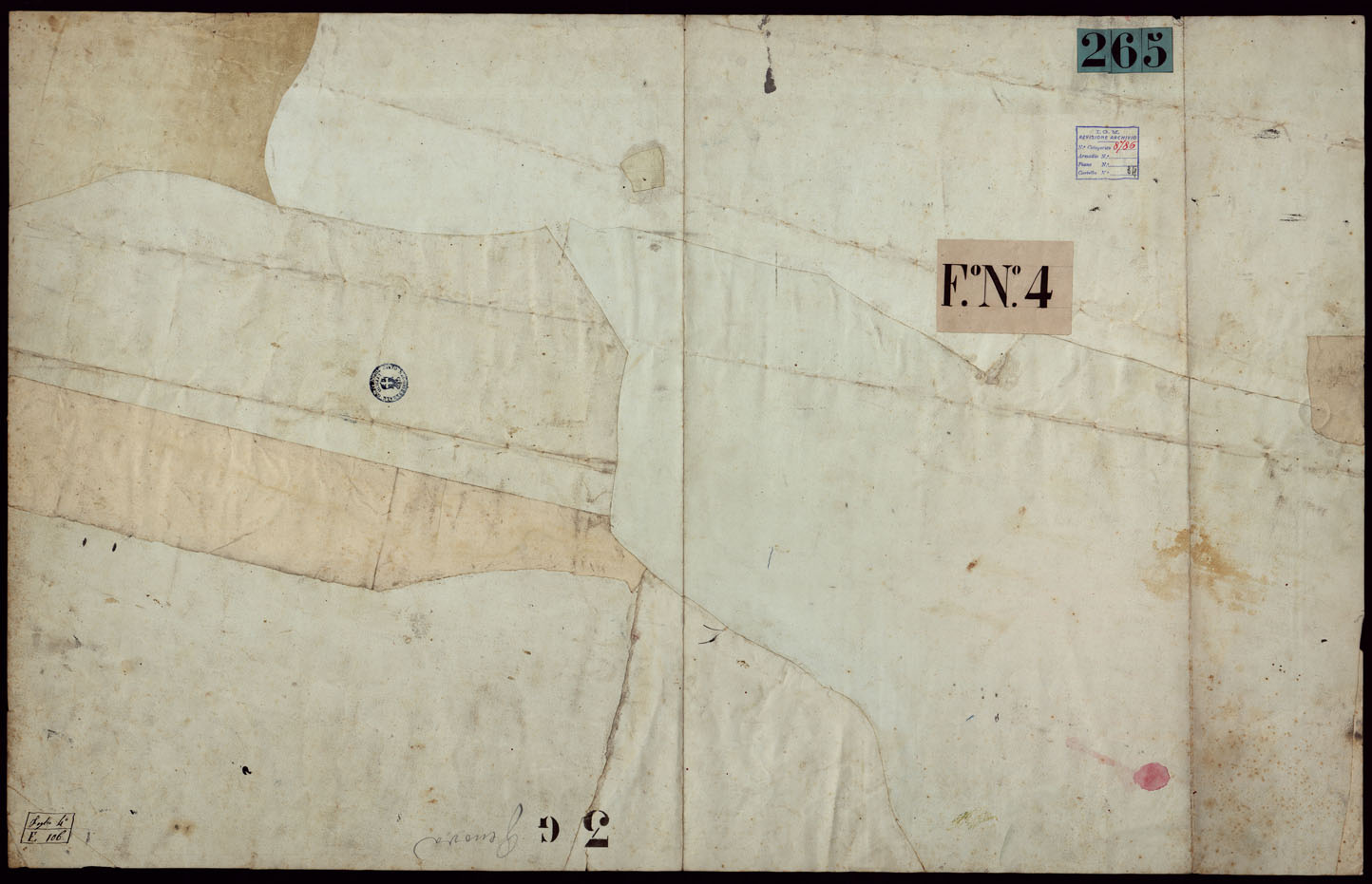 (N:4043) CARTA DI GENOVA E DE SUOI CONTORNI - FOGLIO 4 + RETRO. (CA002887, CA002888) Carte e stampe antiche: riproduzione a colori su carta (formato A1)