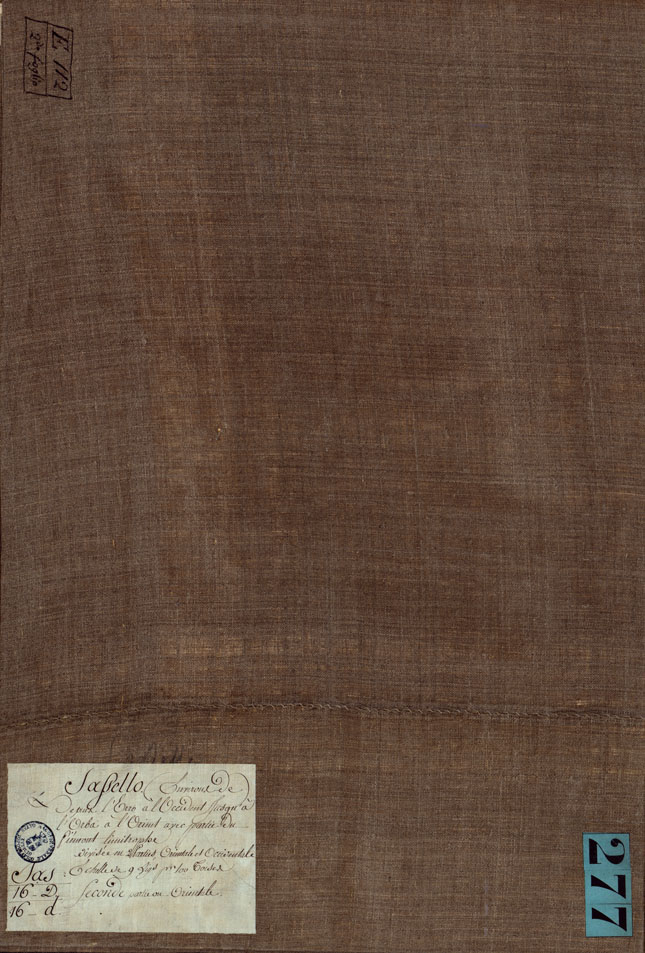 (N:2598) SASSELLO - FOGLIO 2 FRONTE/RETRO (CA002934, CA002935) Carte e stampe antiche: riproduzione a colori su carta (formato A1)