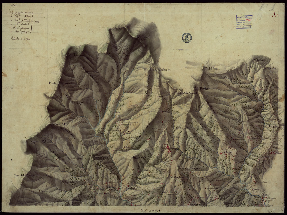 (N:4081) CARTA DI UNA PARTE DELLA RIVIERA DI PONENTE DA VARAZZE A SESTRI - FOGLIO 1. (CA002959) Carte e stampe antiche: riproduzione a colori su carta (formato A1)