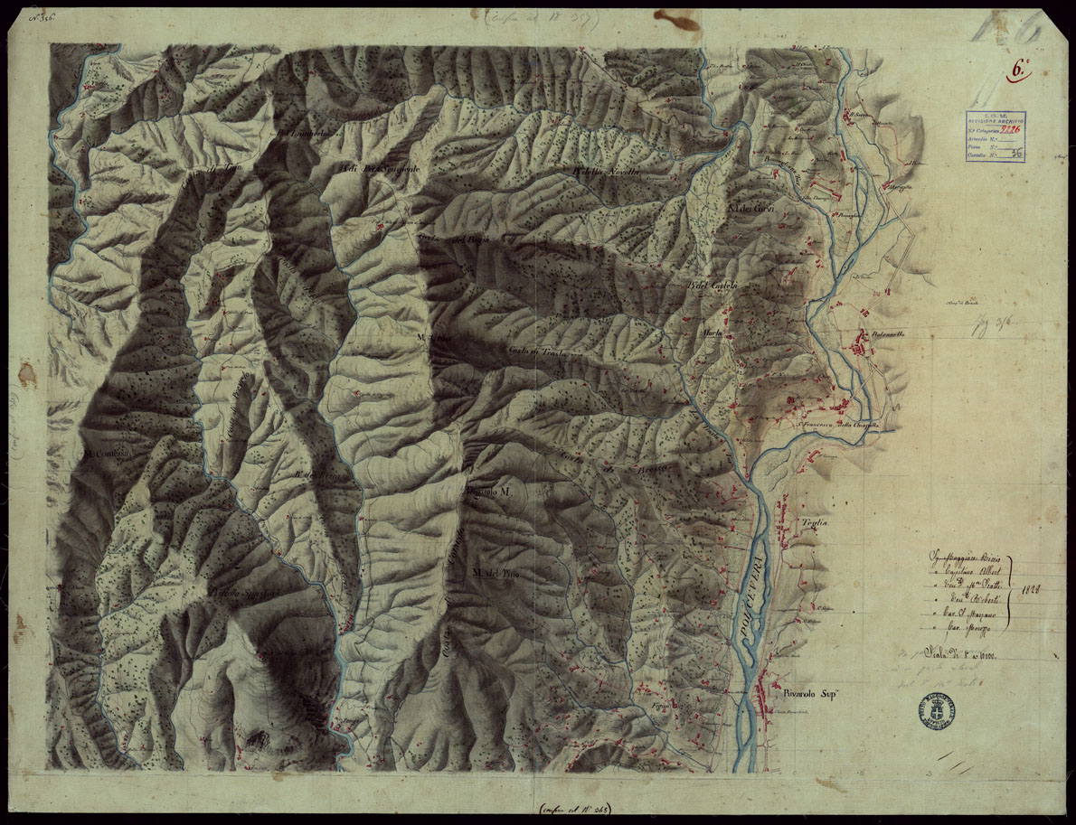 (N:4086) CARTA DI UNA PARTE DELLA RIVIERA DI PONENTE DA VARAZZE A SESTRI - FOGLIO 6. (CA002964) Carte e stampe antiche: riproduzione a colori su carta (formato A1)