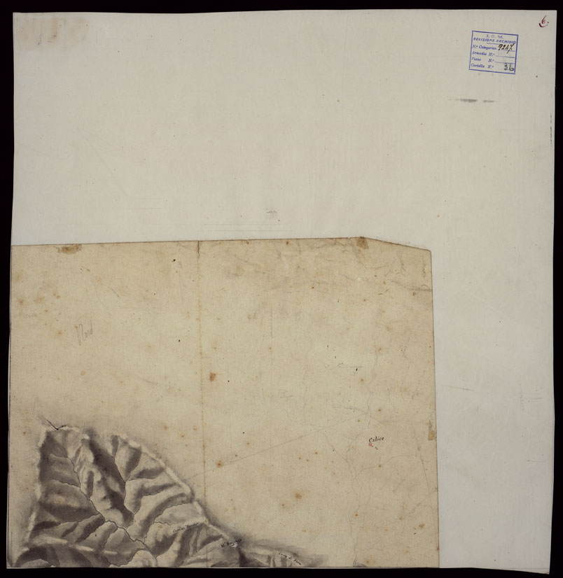 (N:417) RILIEVI TOPOGRAFICI ALLA SCALA DI 1 a 9.450 ABBRACCIANTI LA PARTE DI TERRITORIO BAGNATO DAI FIUMI MAGRA E VARA CHE FORMAVA PARTE DEL CONFINE ORIENTALE DEGLI EX STATI SARDI - FOGLIO 6 (CA003015) Carte e stampe antiche: riproduzione a colori su carta (formato A1)