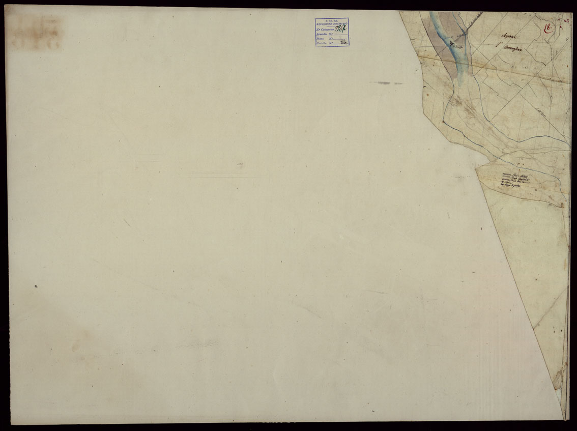 (N:70) RILIEVI TOPOGRAFICI ALLA SCALA DI 1 a 9.450 ABBRACCIANTI LA PARTE DI TERRITORIO BAGNATO DAI FIUMI MAGRA E VARA CHE FORMAVA PARTE DEL CONFINE ORIENTALE DEGLI EX STATI SARDI - FOGLIO 18 (CA003027) Carte e stampe antiche: riproduzione a colori su carta (formato A1)