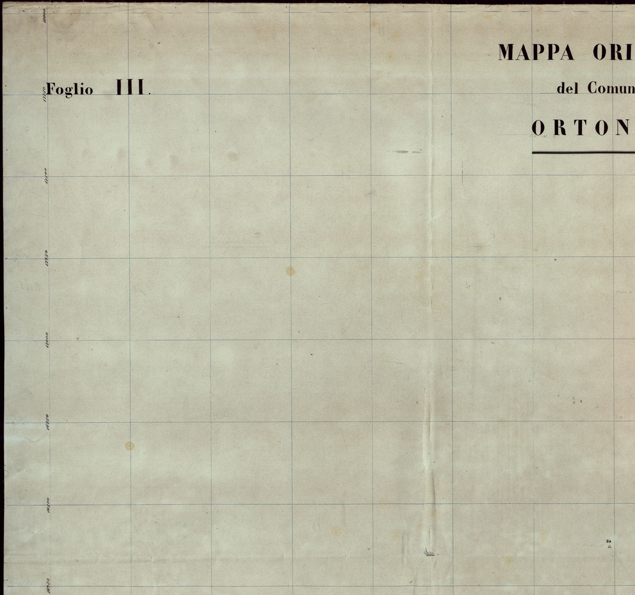 (N:12113) MAPPA ORIGINALE DEL COMUNE DI ORTONOVO - FOGLIO 3 (CA003047, CA003048, CA003049, CA003050, CA003051, CA003052) Carte e stampe antiche: riproduzione a colori su carta (formato A1)