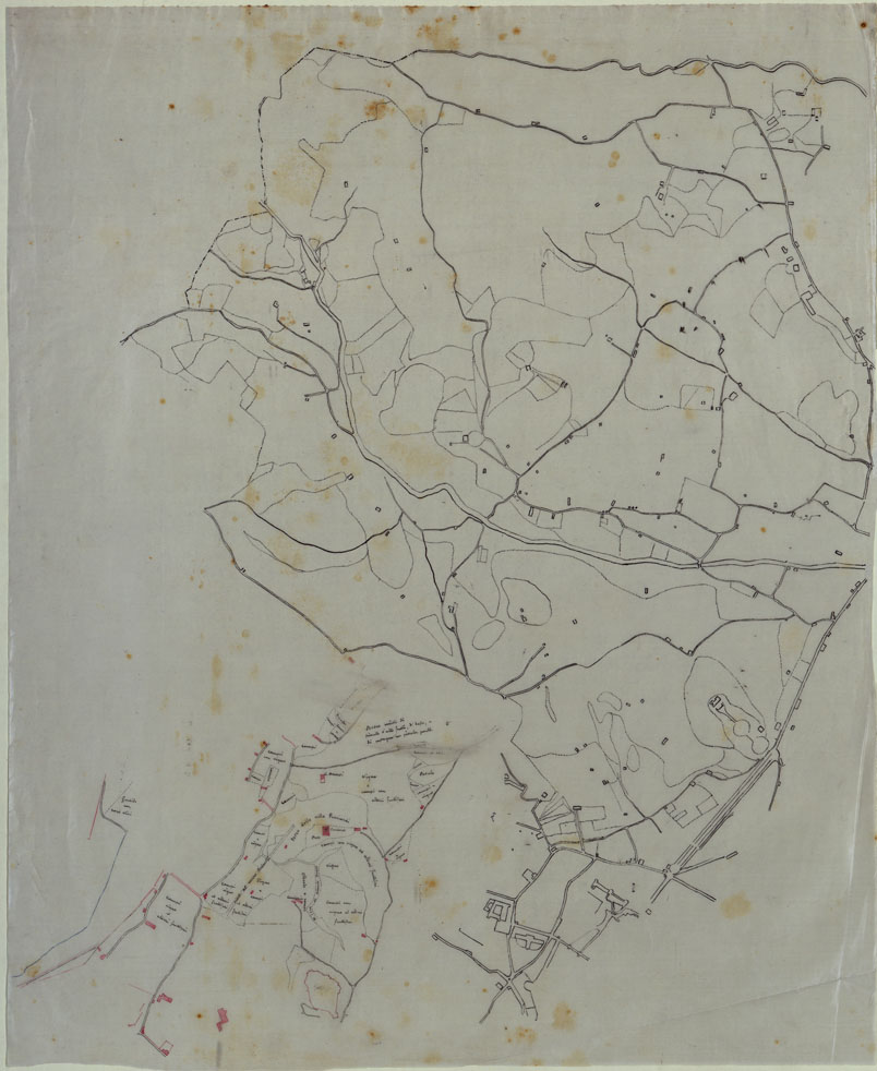 (N:23849) COMUNE DI ORTONOVO LUCIDI DI CAMPAGNA - FOGLIO 13 (CA003120) Carte e stampe antiche: riproduzione a colori su carta (formato A1)