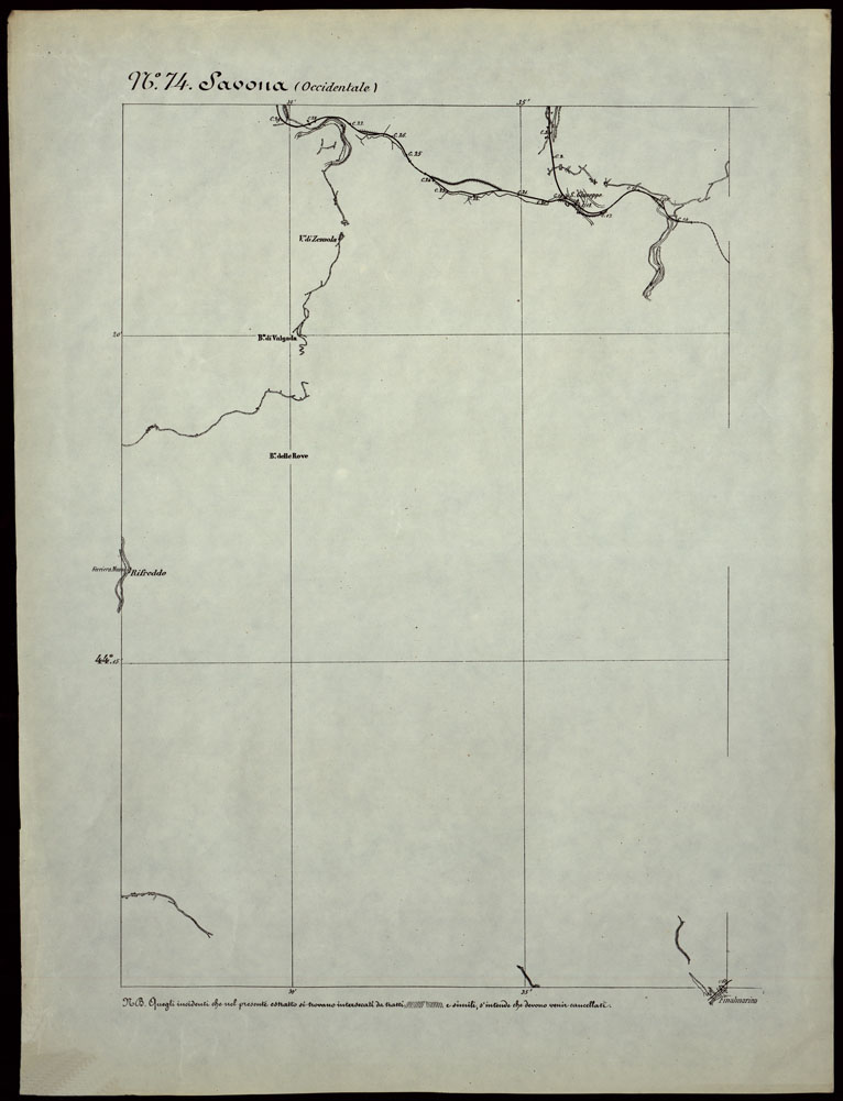 (N:24315) CARTA TOPOGRAFICA DEGLI STATI IN TERRAFERMA DI S.M. IL RE DI SARDEGNA ALLA SCALA DI 1.A 50.000. OPERA DEL CORPO REALE DELLO STATO MAGGIORE - FOGLIO N.74. - SAVONA + DOCUMENTO DI AGGIORNAMENTO PARTE OCCIDENTALE E ORIENTALE (CA003845, CA003846, CA003847) Carte e stampe antiche: riproduzione a colori su carta (formato A1)