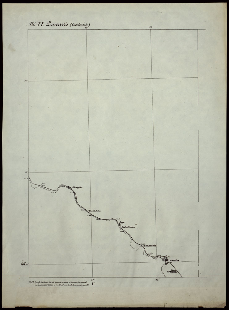 (N:24318) CARTA TOPOGRAFICA DEGLI STATI IN TERRAFERMA DI S.M. IL RE DI SARDEGNA ALLA SCALA DI 1.A 50.000. OPERA DEL CORPO REALE DELLO STATO MAGGIORE - FOGLIO N.77. - LEVANTO + DOCUMENTO DI AGGIORNAMENTO PARTE OCCIDENTALE E ORIENTALE (CA003853, CA003854, CA003855) Carte e stampe antiche: riproduzione a colori su carta (formato A1)