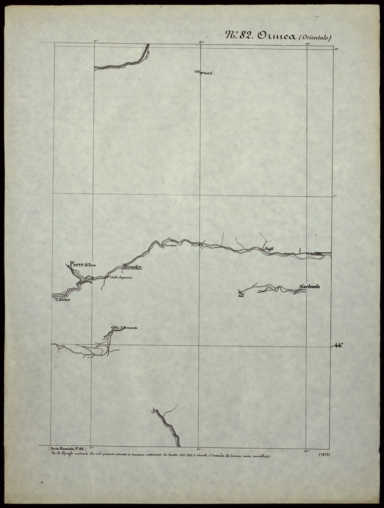 (N:24323) CARTA TOPOGRAFICA DEGLI STATI IN TERRAFERMA DI S.M. IL RE DI SARDEGNA ALLA SCALA DI 1.A 50.000. OPERA DEL CORPO REALE DELLO STATO MAGGIORE - FOGLIO N.82. - ORMEA + DOCUMENTO DI AGGIORNAMENTO PARTE OCCIDENTALE E ORIENTALE (CA003864, CA003865, CA003866) Carte e stampe antiche: riproduzione a colori su carta (formato A1)