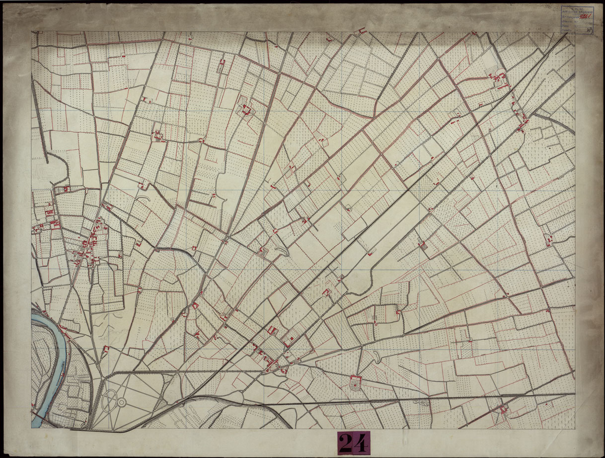 (N:9602) DINTORNI DI VERONA (CA004199) Carte e stampe antiche: riproduzione a colori su carta (formato A1)