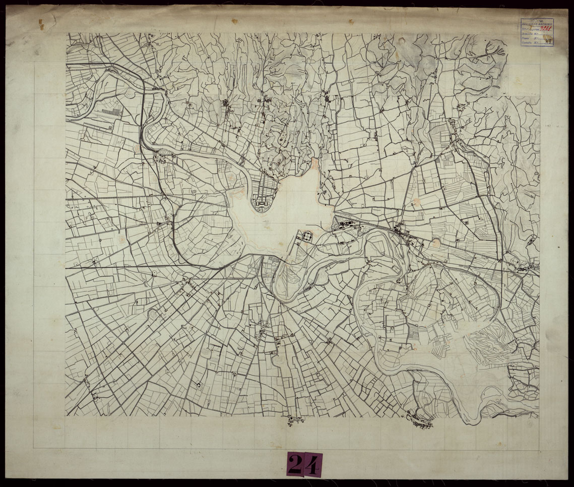 (N:9609) DINTORNI DI VERONA (CA004206) Carte e stampe antiche: riproduzione a colori su carta (formato A1)