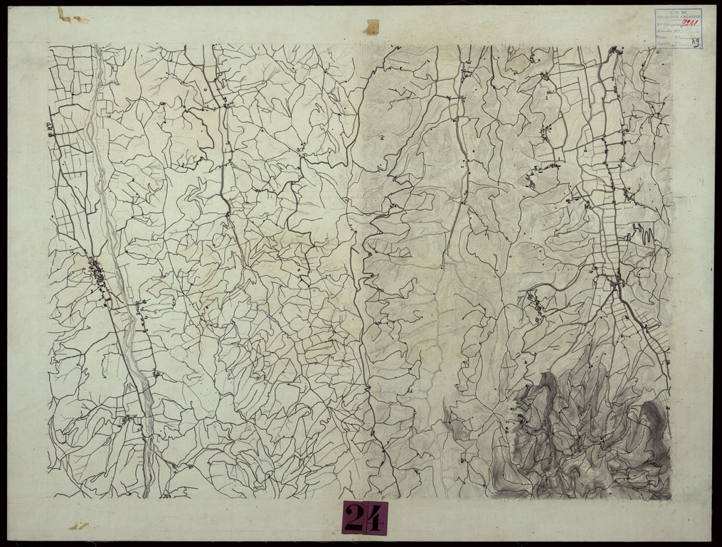 (N:9601) DINTORNI DI VERONA (CA004210) Carte e stampe antiche: riproduzione a colori su carta (formato A1)