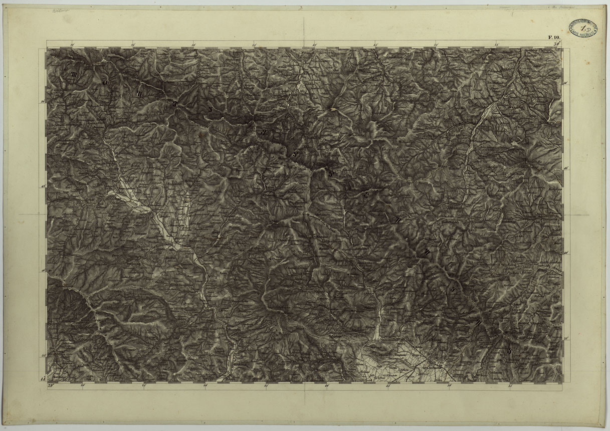 (N:11739) CARTA TOPOGRAFICA DELLA LOMBARDIA, DEL VENETO E DELL'ITALIA CENTRALE - CARTA DEGLI EX DUCATI DI PARMA, PIACENZA E MODENA  - F.10 (CA004309) Carte e stampe antiche: riproduzione a colori su carta (formato A1)