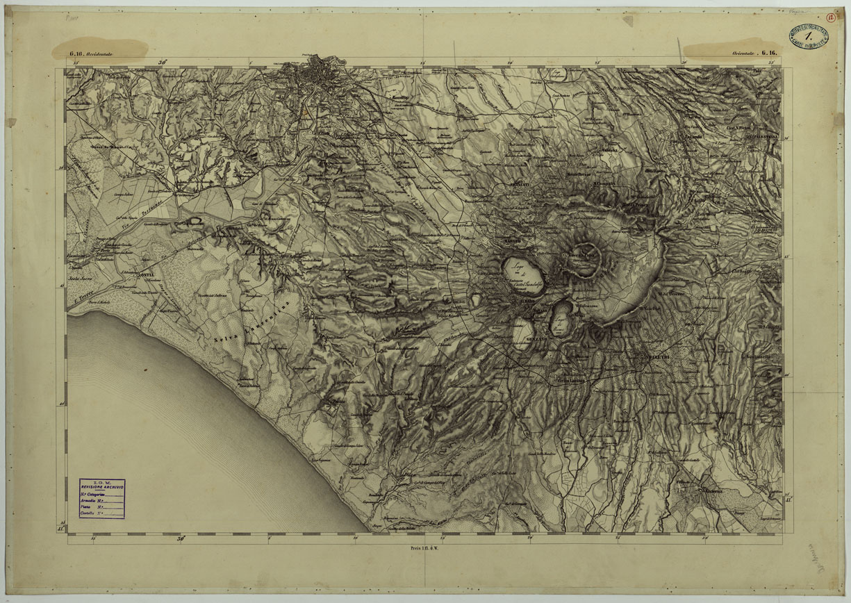 (N:11761) CARTA TOPOGRAFICA DELLA LOMBARDIA, DEL VENETO E DELL'ITALIA CENTRALE - CARTA DEGLI EX DUCATI DI PARMA, PIACENZA E MODENA - G.16 OCCIDENTALE ORIENTALE (CA004323) Carte e stampe antiche: riproduzione a colori su carta (formato A1)