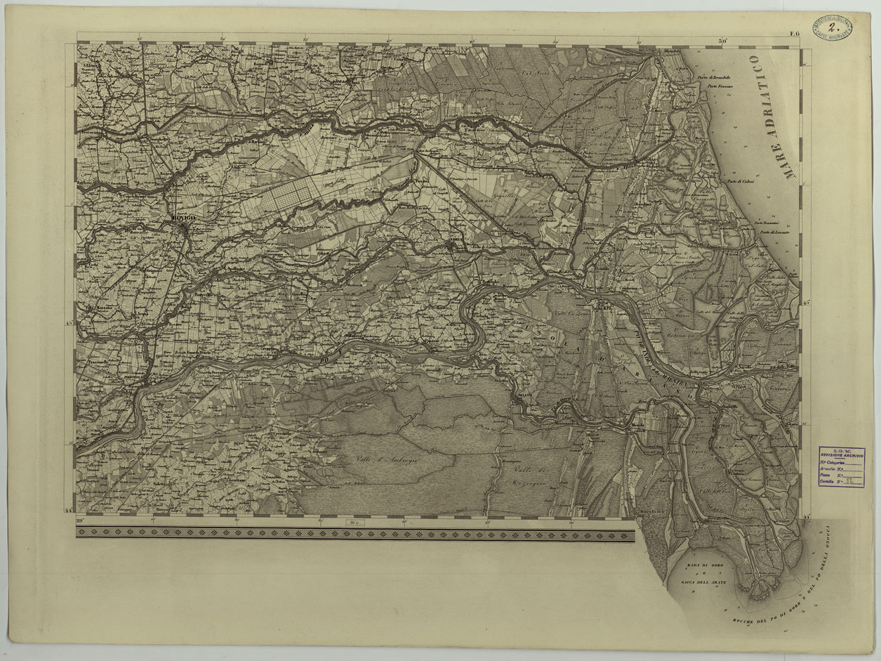 (N:14744) CARTA TOPOGRAFICA DEL REGNO LOMBARDO-VENETO COSTRUTTA SOPRA MISURE ASTRONOMICO-TRIGONOMETRICHE ED INCISA A MILANO NELL'ISTITUTO GEOGRAFICO MILITARE DELL'I.R. STATO MAGGIORE GENARALE AUSTRIACO PUBBLICATA NELL'ANNO - F.6 (CA004368) Carte e stampe antiche: riproduzione a colori su carta (formato A1)