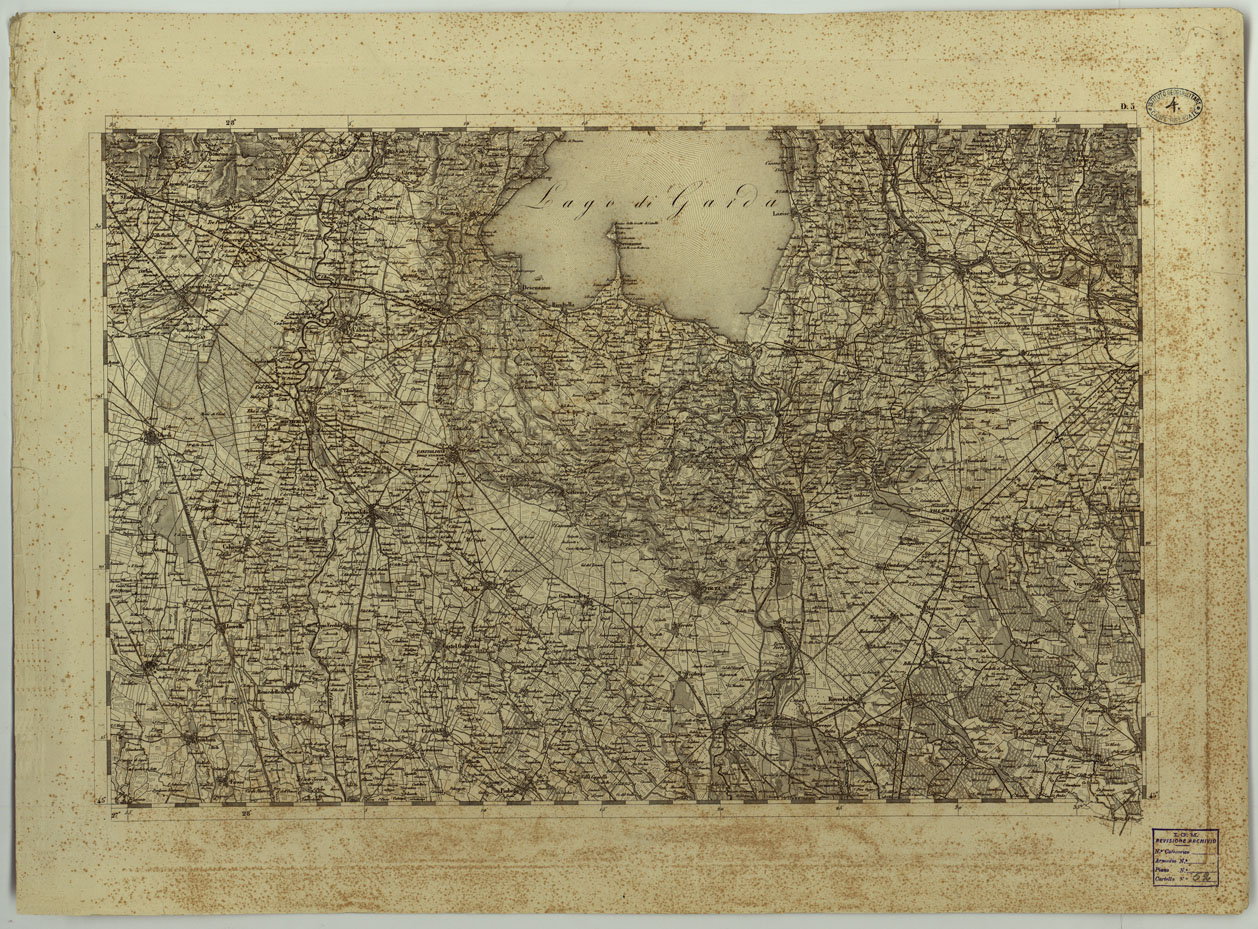 (N:14754) CARTA TOPOGRAFICA DEL REGNO LOMBARDO-VENETO COSTRUTTA SOPRA MISURE ASTRONOMICO-TRIGONOMETRICHE ED INCISA A MILANO NELL'ISTITUTO GEOGRAFICO MILITARE DELL'I.R. STATO MAGGIORE GENERALE AUSTRIACO - D.5 (CA004379) Carte e stampe antiche: riproduzione a colori su carta (formato A1)