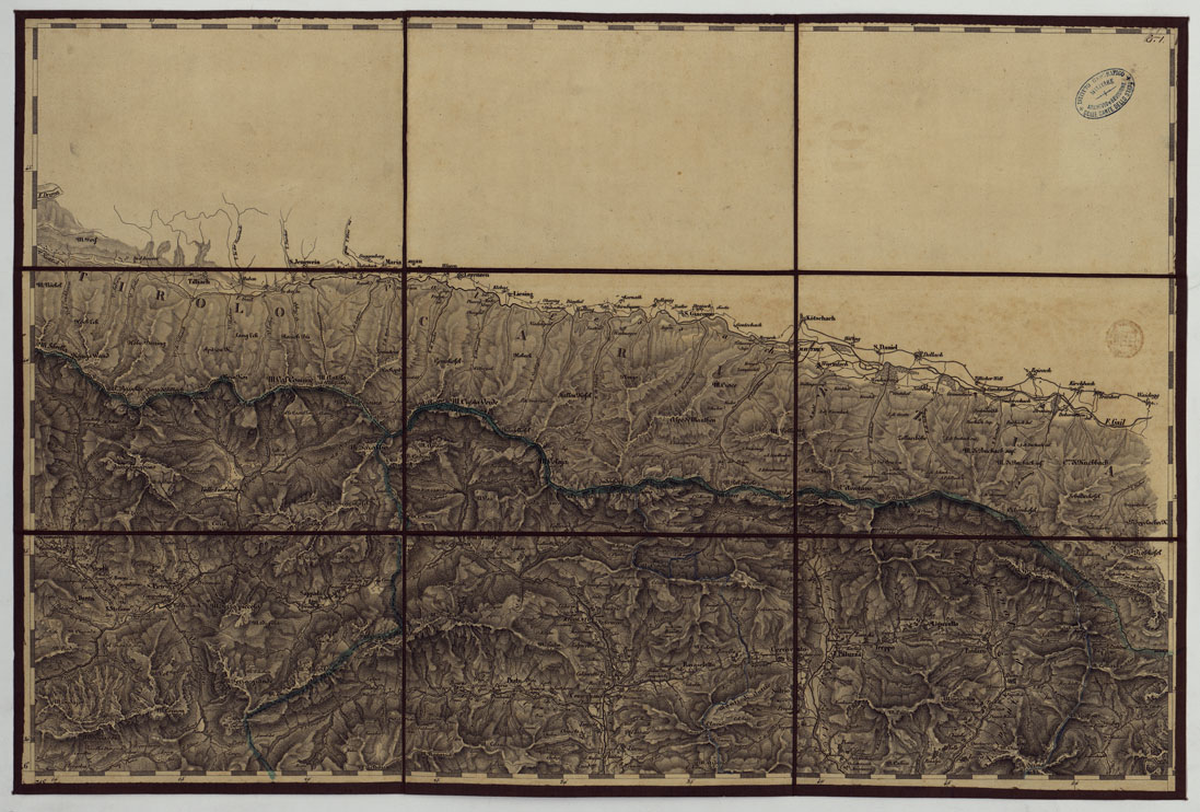 (N:14846) CARTA TOPOGRAFICA REGNO LOMBARDO-VENETO COSTRUTTA SOPRA MISURE ASTRONOMICO-TRIGONOMETRICHE ED INCISA A MILANO NELL'ISTITUO GEOGRAFICO MILTARE DELL'I.R. STATO MAGGIORE GENERALE AUSTRIACO. PUBBLICATA NELL'ANNO 1833 RETTIFICA NELL'ANNO 1856 - FOG.G1. (CA004788) Carte e stampe antiche: riproduzione a colori su carta (formato A1)