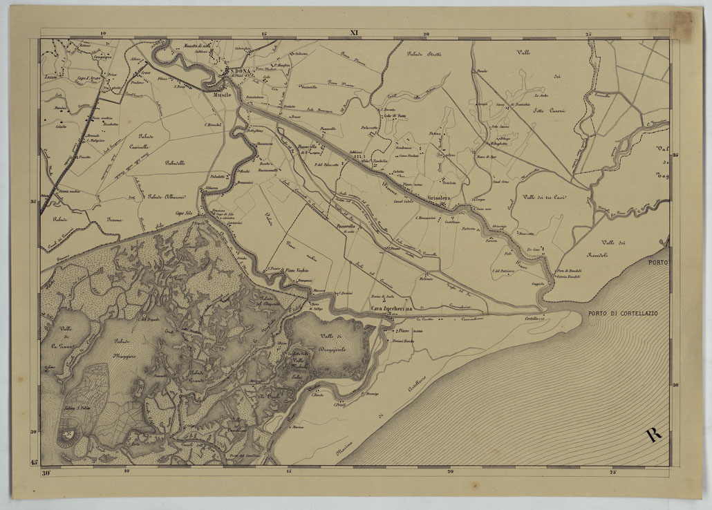 (N:14463) CARTA COROGRAFICA DELLA PROVINCIA DI VENEZIA PUBBLICATA A CURA DELLA DEPUTAZIONE PROVINCIALE -TAVOLA XI (CA005015) Carte e stampe antiche: riproduzione a colori su carta (formato A1)