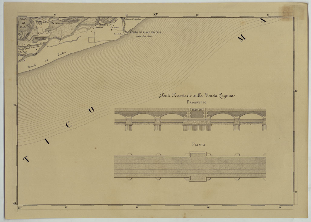 (N:14468) CARTA COROGRAFICA DELLA PROVINCIA DI VENEZIA PUBBLICATA A CURA DELLA DEPUTAZIONE PROVINCIALE -TAVOLA XV (CA005019) Carte e stampe antiche: riproduzione a colori su carta (formato A1)