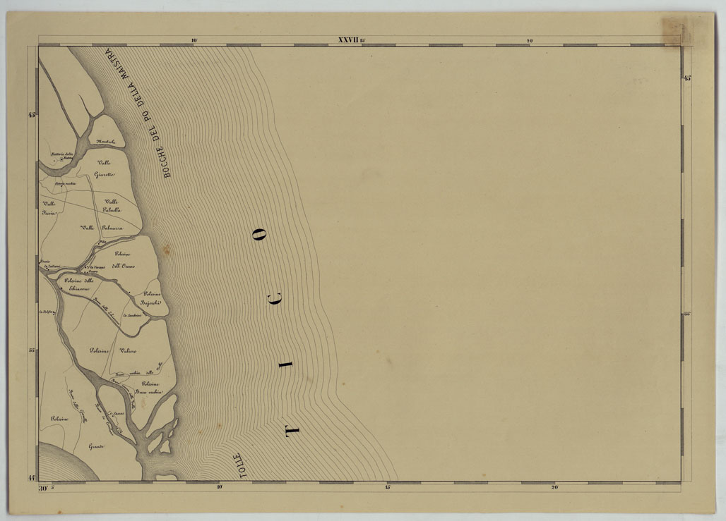 (N:14480) CARTA COROGRAFICA DELLA PROVINCIA DI VENEZIA PUBBLICATA A CURA DELLA DEPUTAZIONE PROVINCIALE -TAVOLA XXVII (CA005031) Carte e stampe antiche: riproduzione a colori su carta (formato A1)