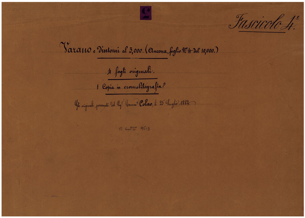 (N:24909) DINTORNI DI ANCONA  -  COPERTINA (CA005765) Carte e stampe antiche: riproduzione a colori su carta (formato A1)