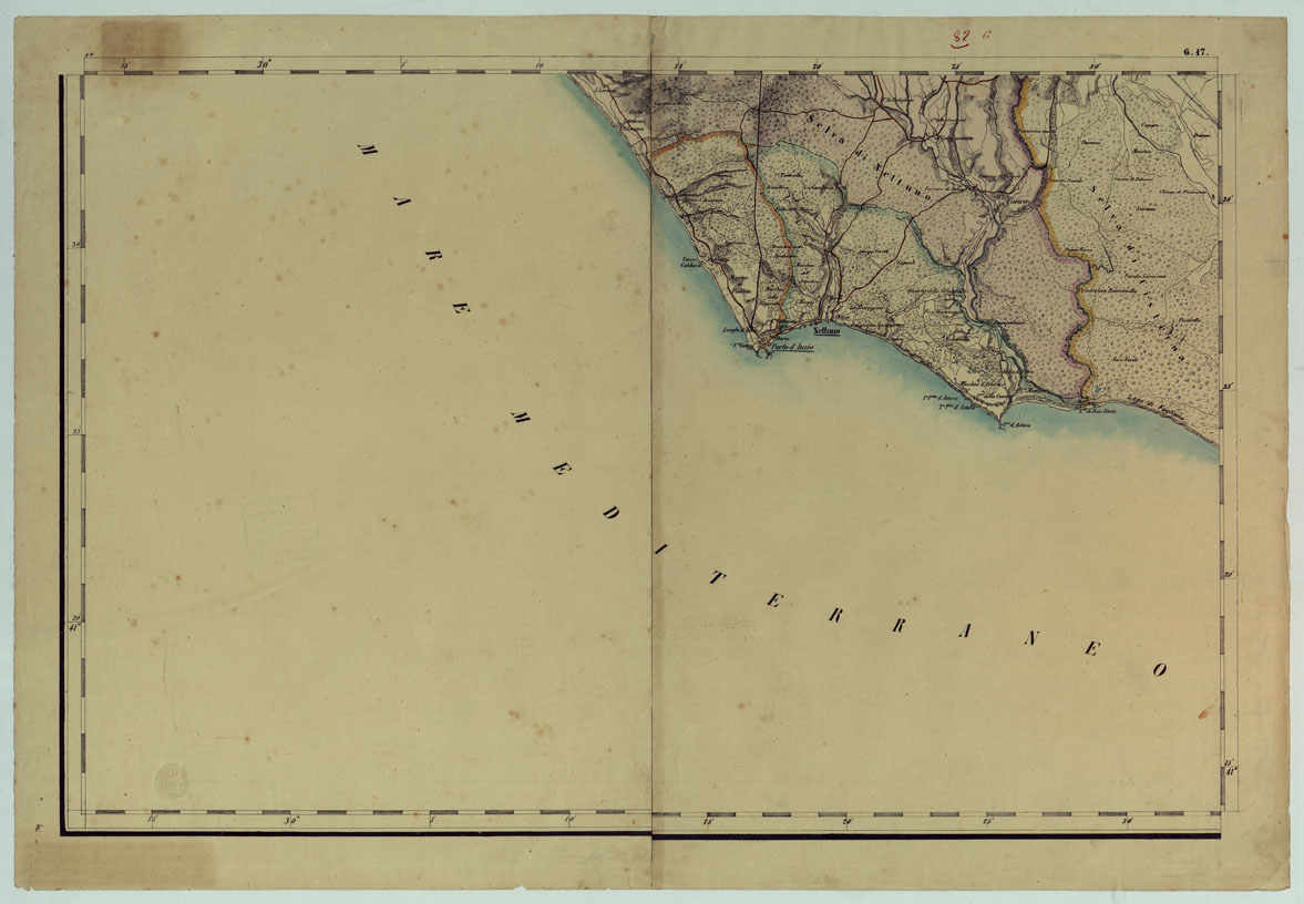 (N:14426) PROVINCIA DI ROMA CARTA DELLA CIRCOSCRIZIONE TERRITORIALE - FOGLIO G.17 (CA005840) Carte e stampe antiche: riproduzione a colori su carta (formato A1)
