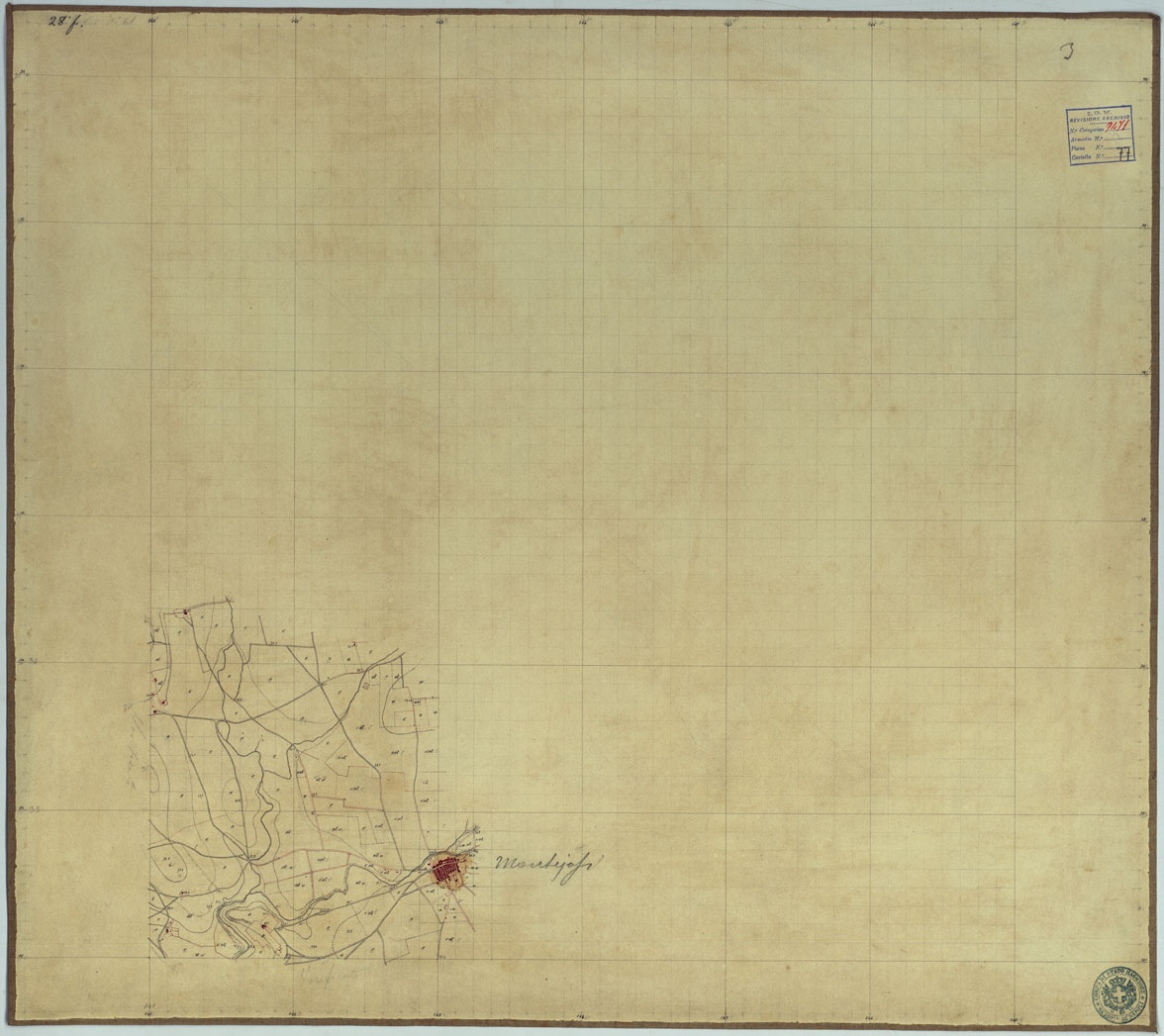 (N:2088) TAVOLETTE AL 20.000 PER LA CARTA DEL REGNO DI NAPOLI - FOGLIO 28 TAVOLA 21. (CA006367) Carte e stampe antiche: riproduzione a colori su carta (formato A1)