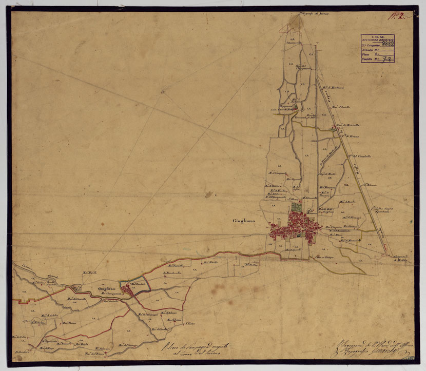 (N:12807) MINUTE ORIGINALI DI CAMPAGNA DELLE LEVATE AL 20.000 DELLA CARTA  DEL REAME DI NAPOLI ANNESSI GRAFICI E SCHIZZI DI NESSUN VALORE - FOGLIO 2 (CA006375) Carte e stampe antiche: riproduzione a colori su carta (formato A1)